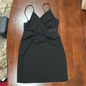 Black Mini Dress With Cutouts Size L